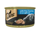 Dine Tuna Slices Cat Food in a Light Jus 85g x 24