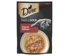 Dine Melting Soup Cat Food Tuna & Salmon 40g x 12