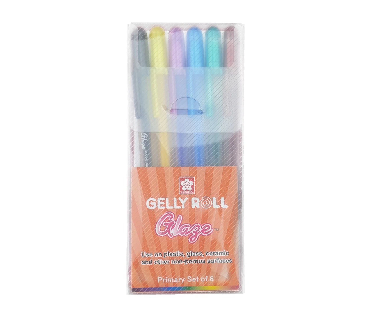 Sakura Gelly Roll Gel Pens Set - Glaze Primary - 6 pens