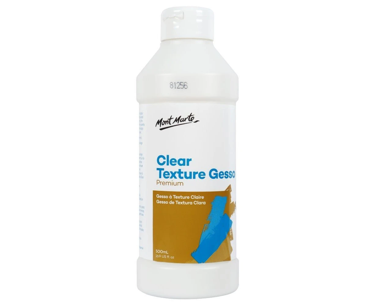 Mont Marte Gesso Primer - Clear Texture Gesso 500ml