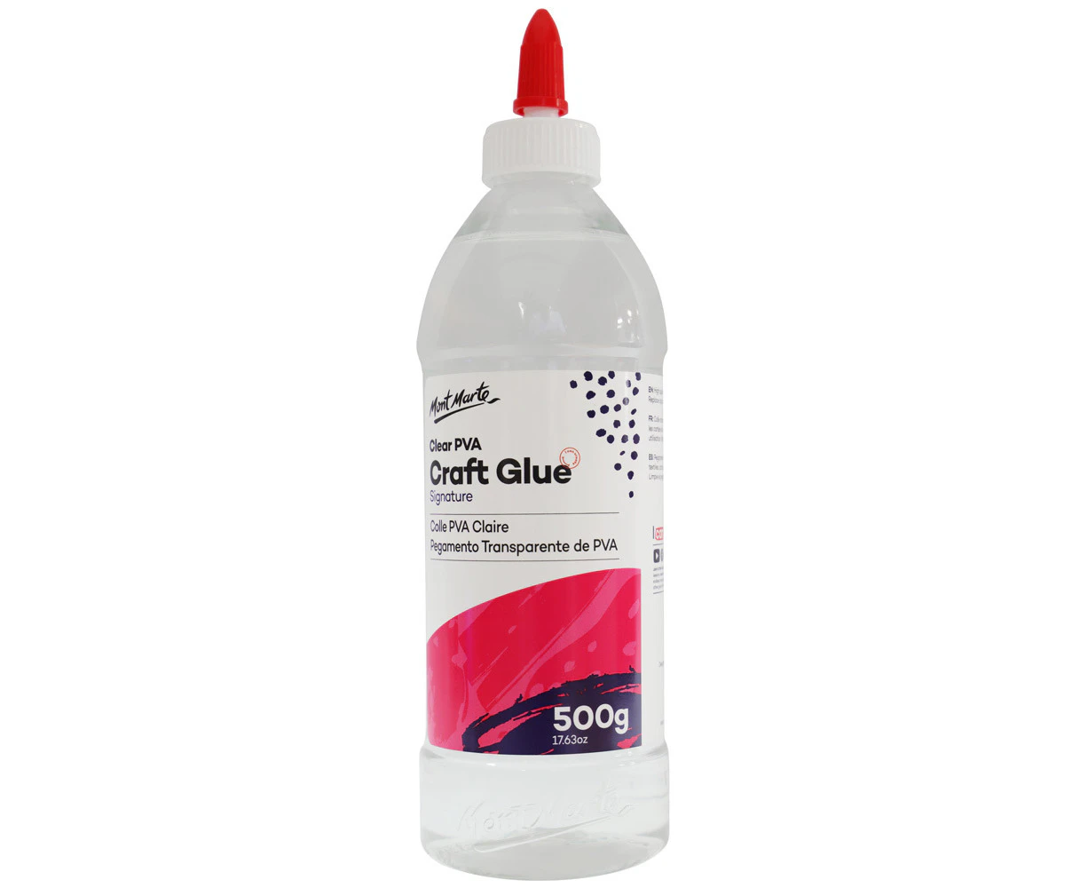 Mont Marte Adhesive - Clear PVA Craft Glue 500g