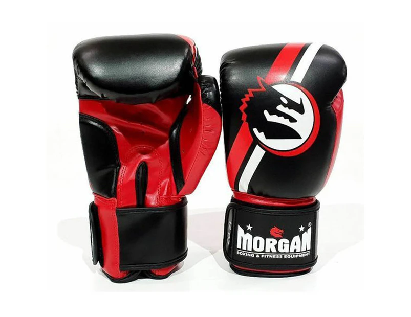 Morgan Sports - V2 Classic Boxing Gloves - PT Sparring Fitness MMA - 8 to 16oz - Red
