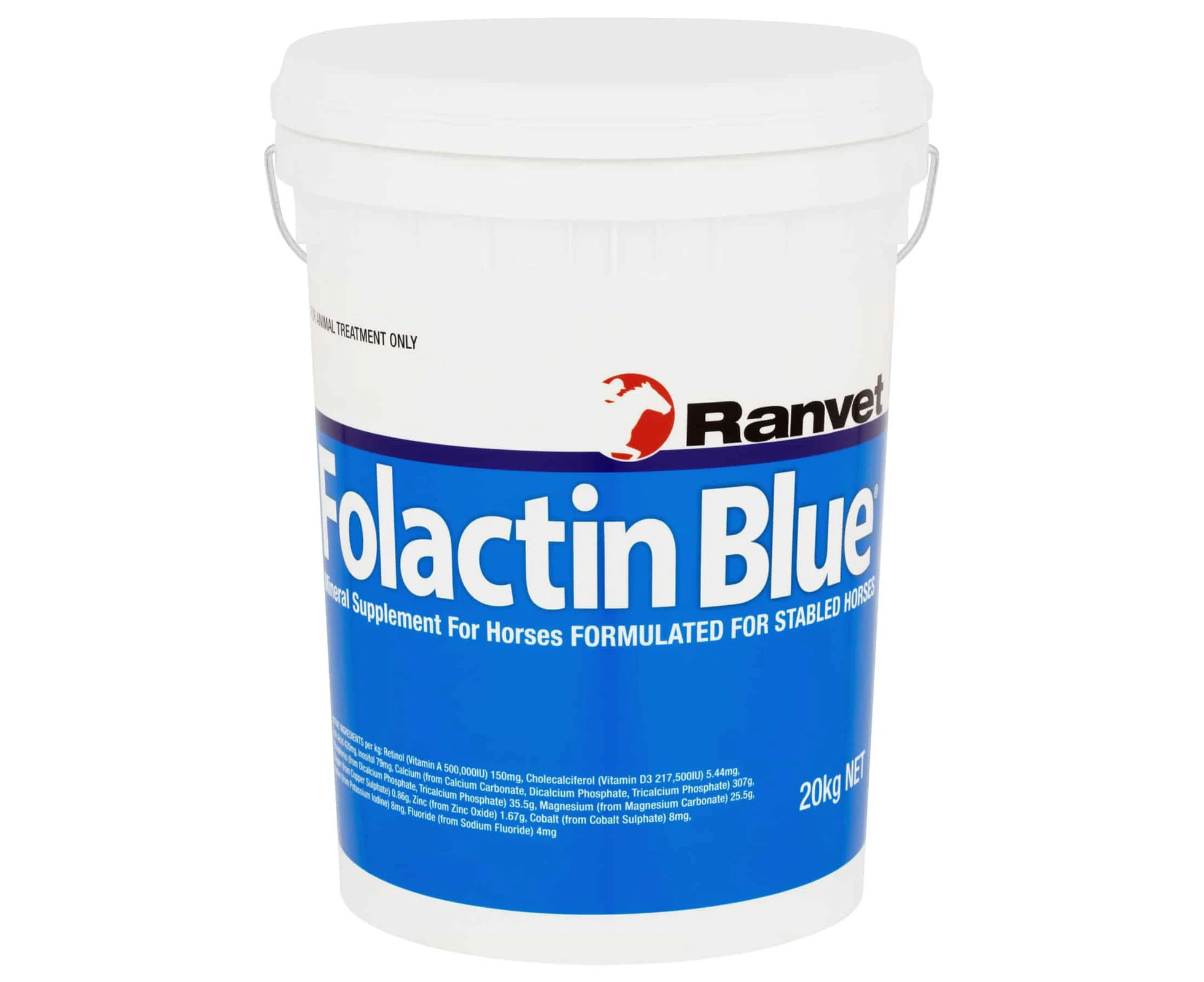 Ranvet Folactin Stabled Horses Mineral Supplement Blue 20kg