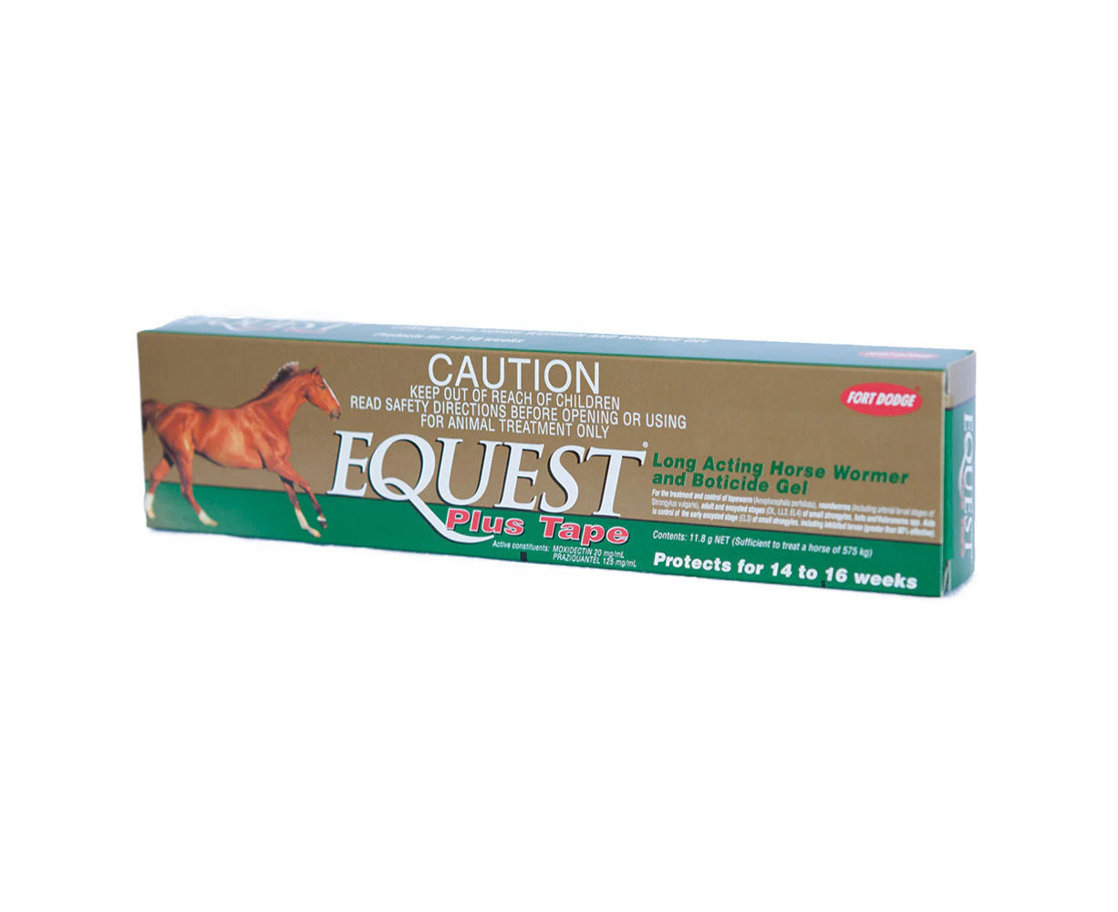 Equest Plus Tape Broadspectrum Wormer Horse Equine 11.8g Syringe