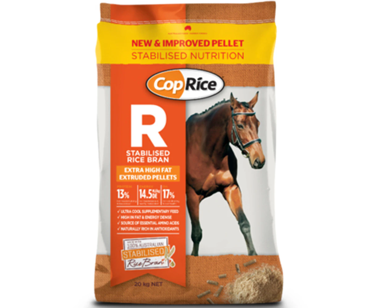 CopRice Rice Bran Pellets High Protein Energy Horse Feed 20kg