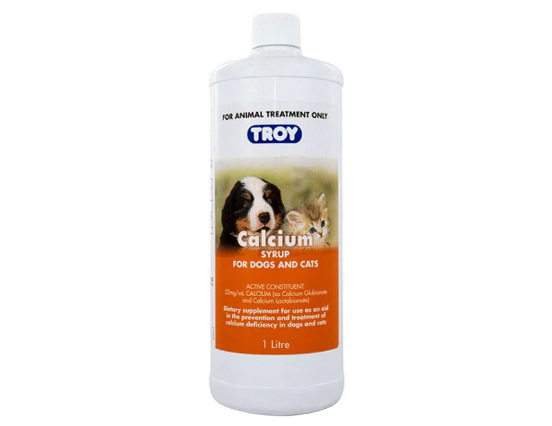 Troy Calcium Syrup for Cats & Dogs 1L
