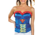 Supergirl Adult Corset  Size: Medium