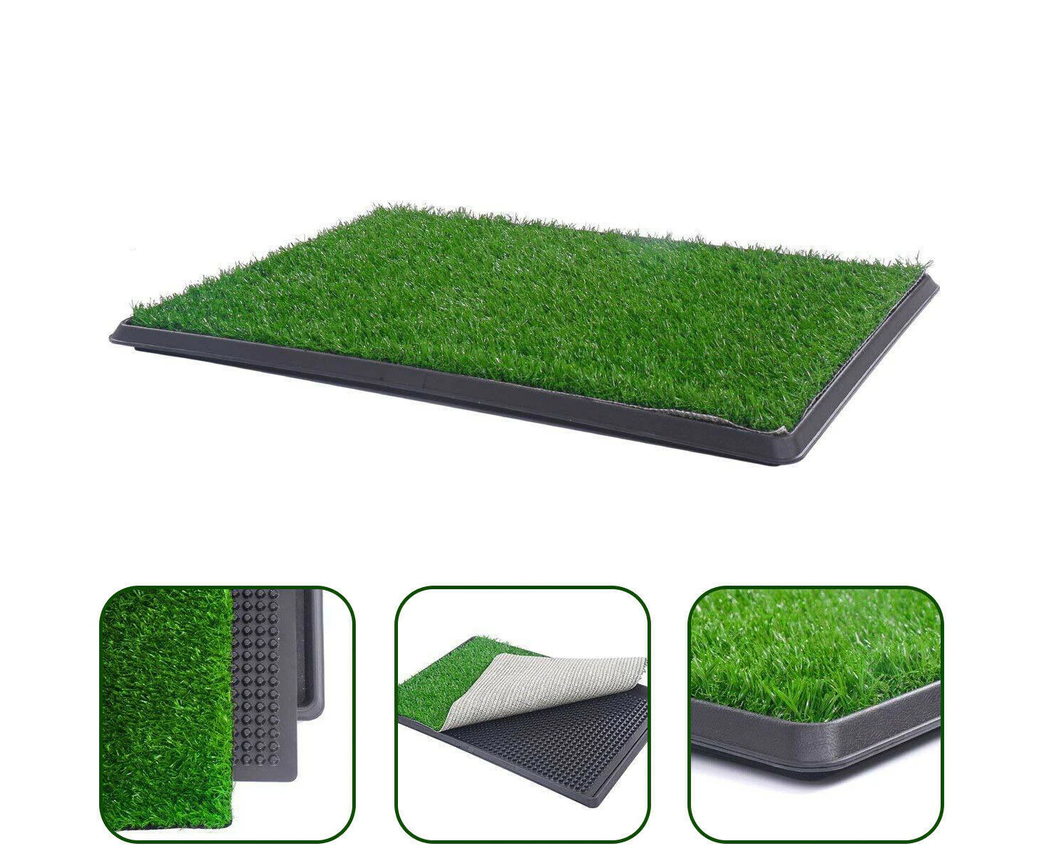 YES4PETS XL Indoor Dog Puppy Toilet Grass Training Mat Loo Pad Potty 76 X 51 cm