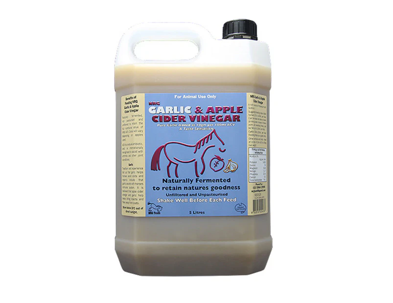NRG Garlic & Apple Cider Vinegar Natural Fermented Horse Supplement 5L
