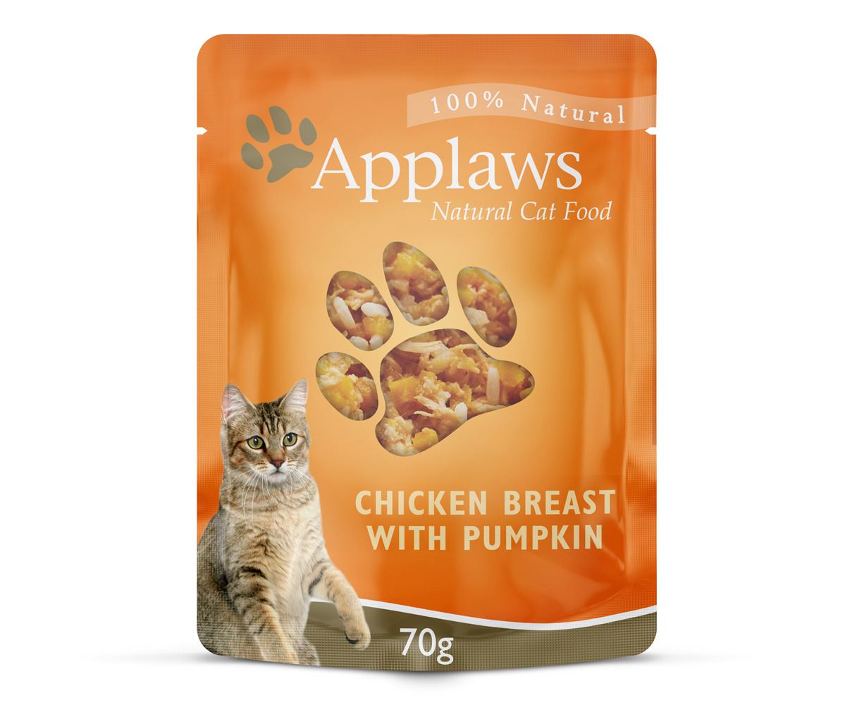 Applaws Natural Cat Food Chicken Breast With Pumpkin Pouch 70g 16