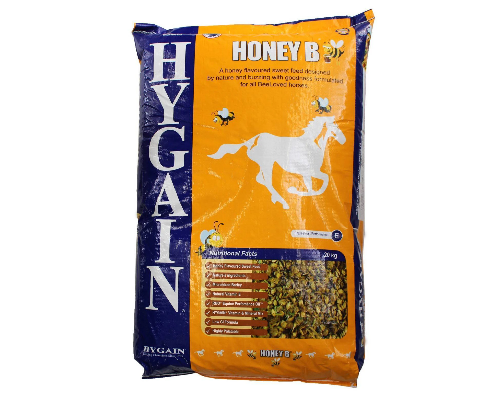 Hygain Honey B High Fibre Nutritional Horse Feed 20kg