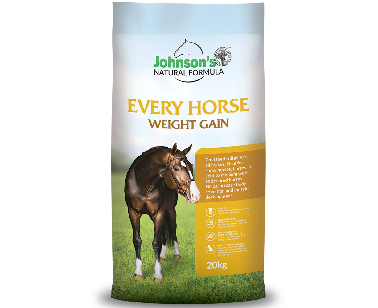 Johnsons Every Horse Weight Gain Natural Formula Complete Feed 20kg