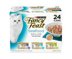 Fancy Feast Wet Cat Food Seafood Grilled Collection Variety Pack 24 x 85g