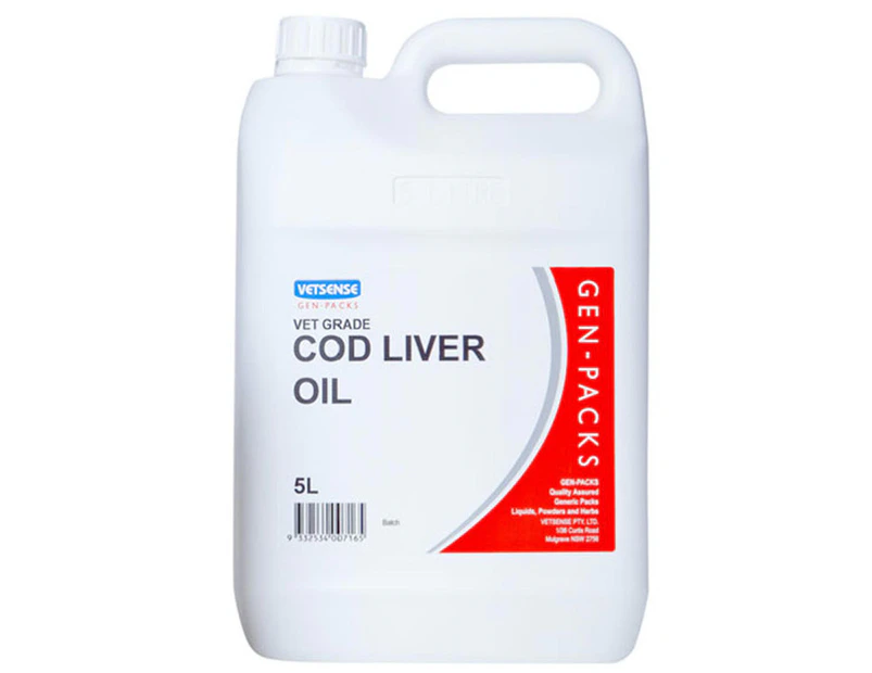 Gen Packs Cod Liver Oil Vitamin Supplementary for Animal Treatment 5L