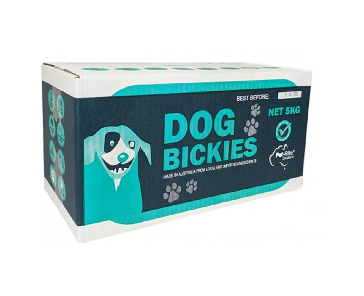 Pet-Rite Bickies Charcoal Dog Biscuit Treats 5kg