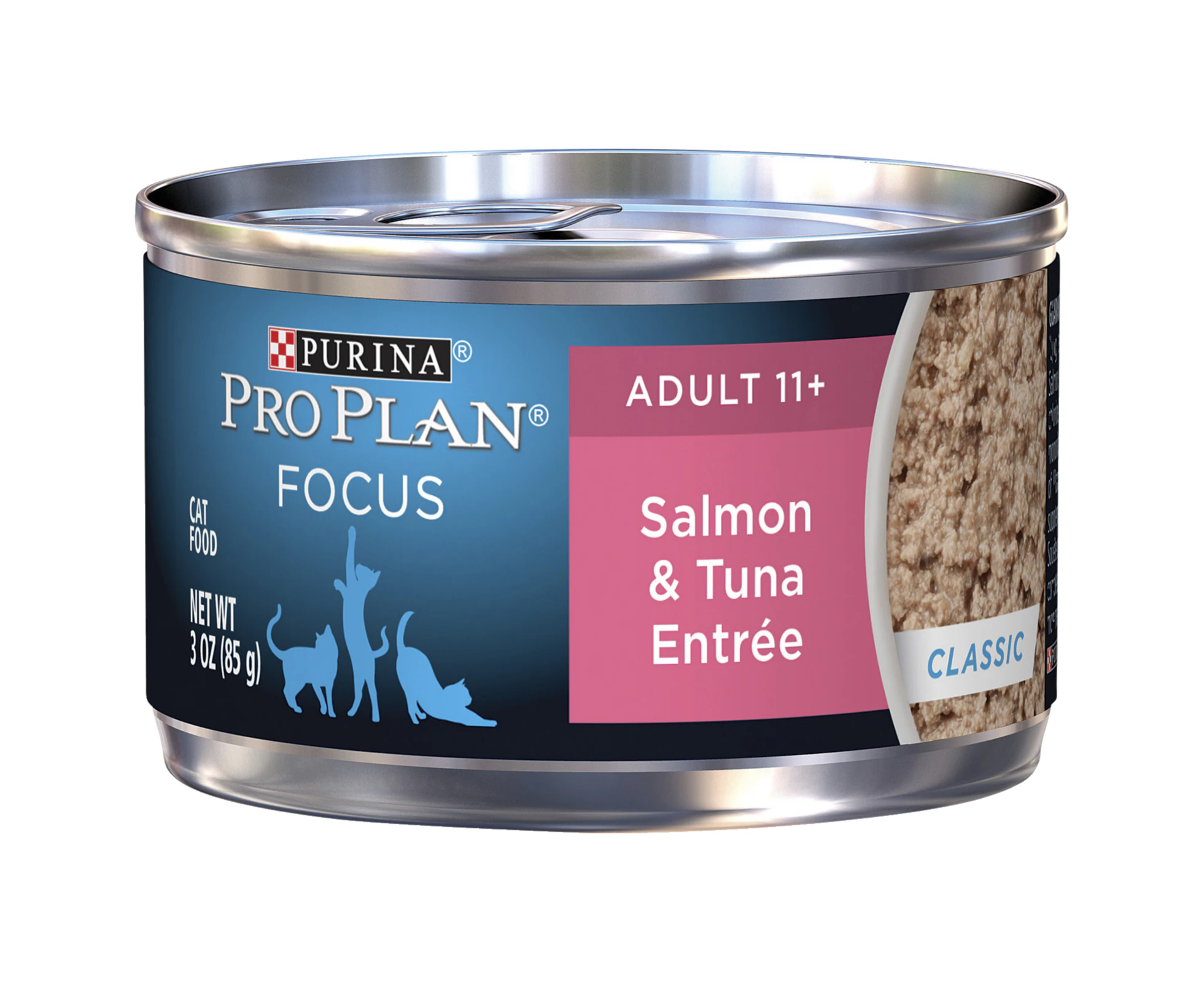 Pro Plan Focus Senior 11+ Wet Cat Food Salmon & Tuna Entree 24 x 85g