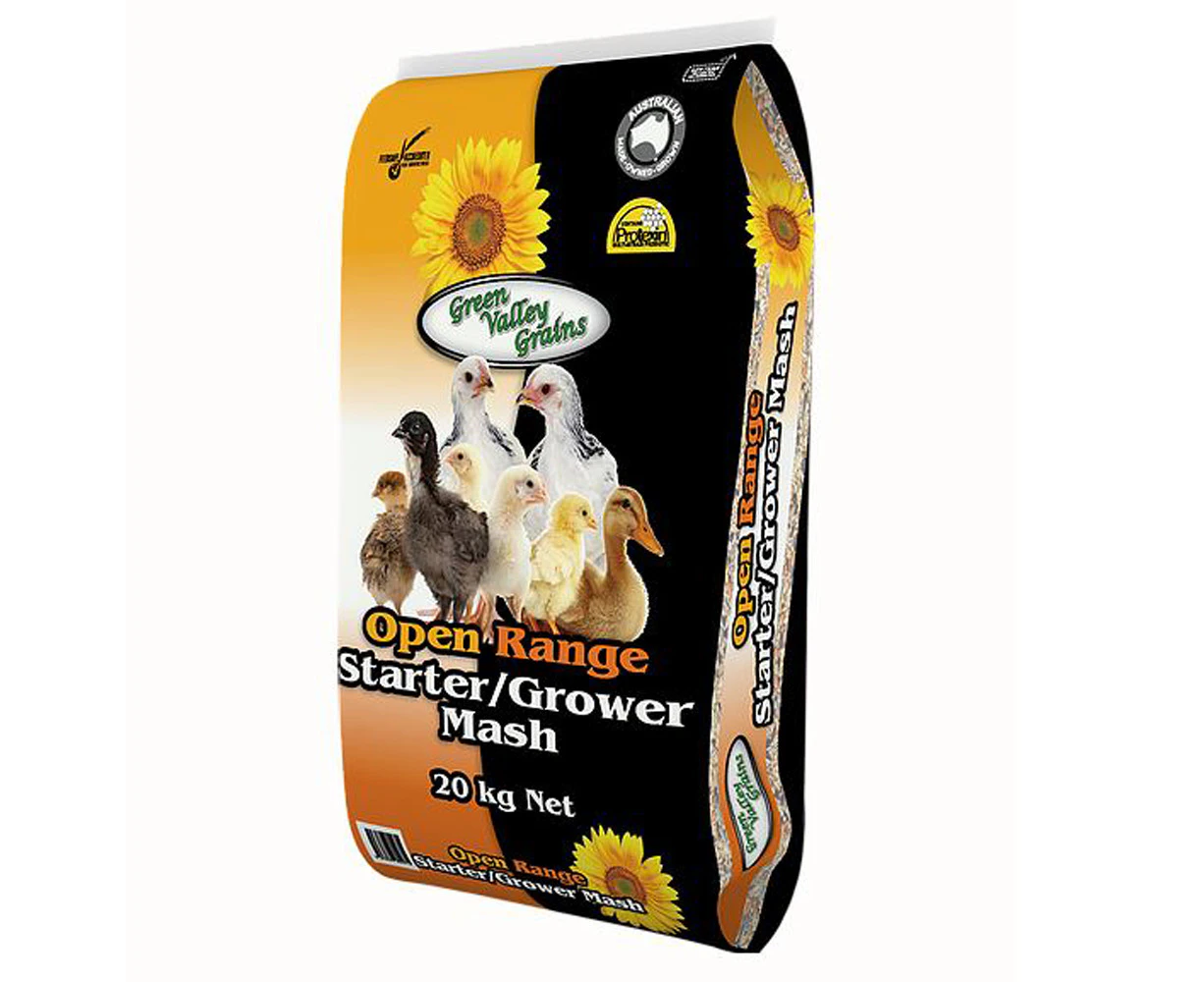 Green Valley Open Range Starter Grower Mash for Poultry 20kg