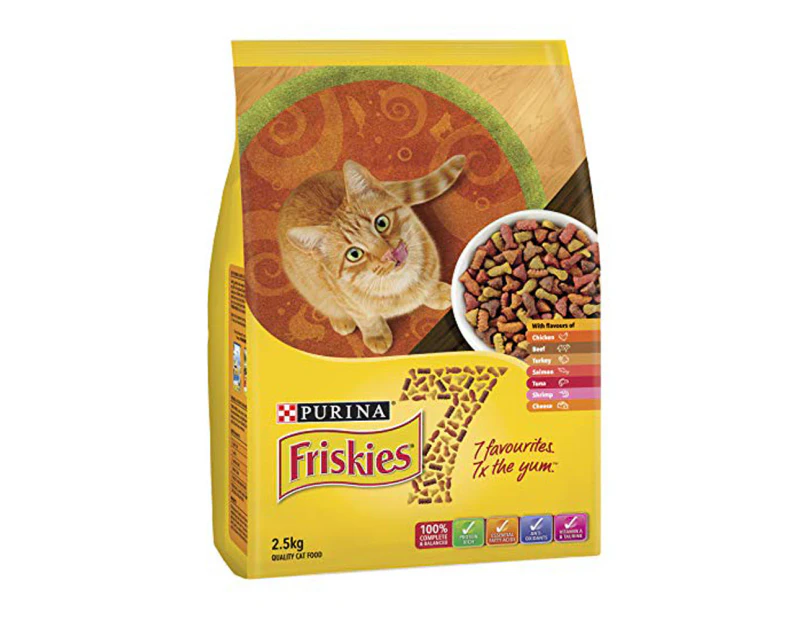 Friskies Adult 7+ Favourites Dry Cat Food 2.5kg