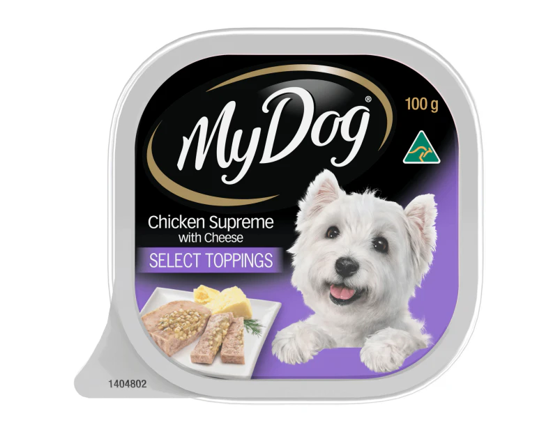 My Dog Select Toppings Wet Dog Food Chicken Supreme with Cheese 12 x 100g