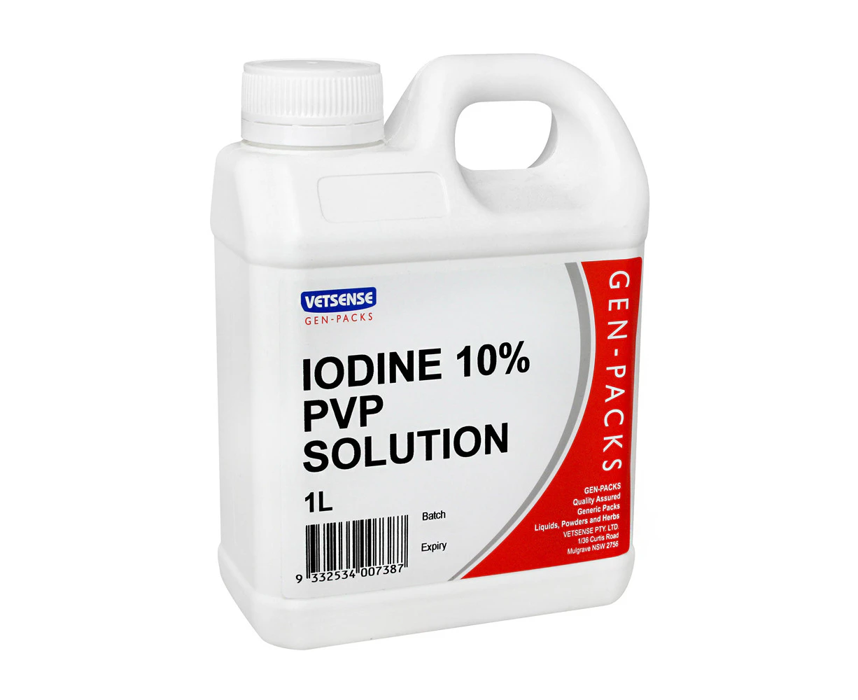 Vetsense Gen Pack Iodine 10% Pvp Sol 1l