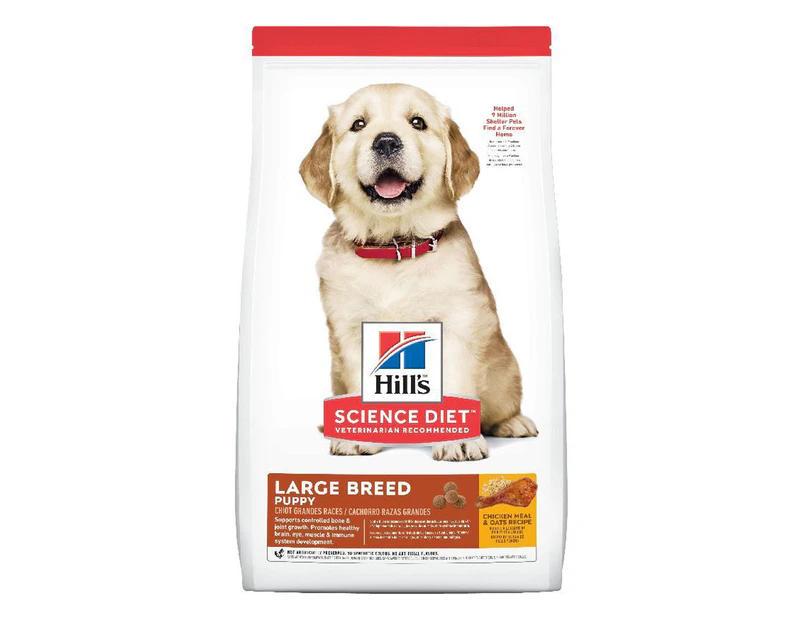 Hills Puppy Large Breed Dry Dog Food Chicken Meal & Oats 7.03kg