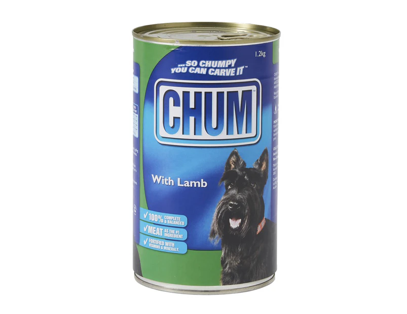 Chum Adult With Lamb Complete & Balanced Dog Food 12 x 1.2kg