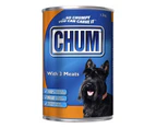 Chum Adult With 3 Kinds Meat Complete & Balanced Dog Food 12 x 1.2kg