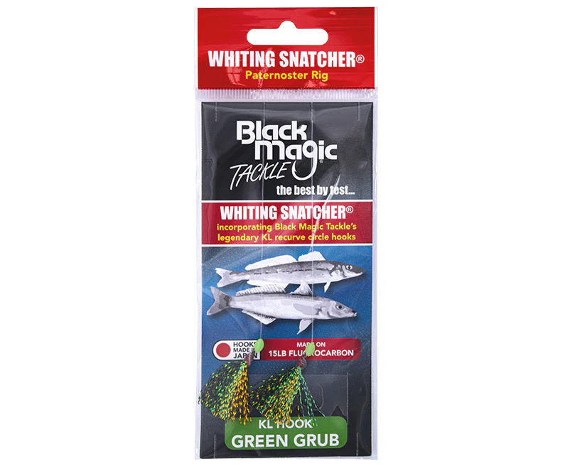 Black Magic Whiting Snatcher Paternoster Fishing Rig #Green Grub