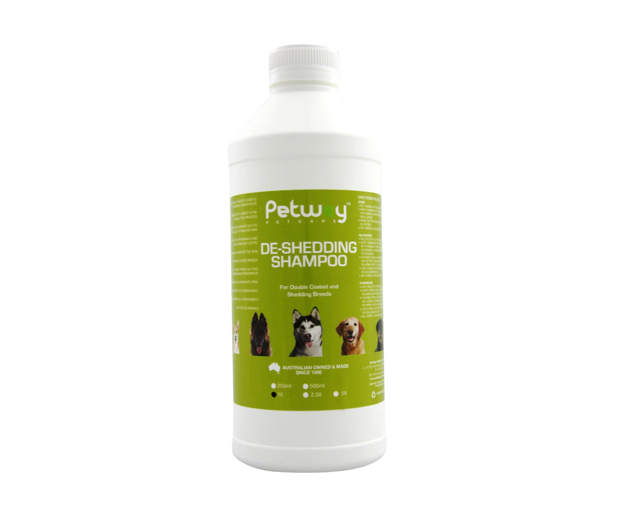 Petway Petcare De-Shedding Dog Grooming Shampoo 1L