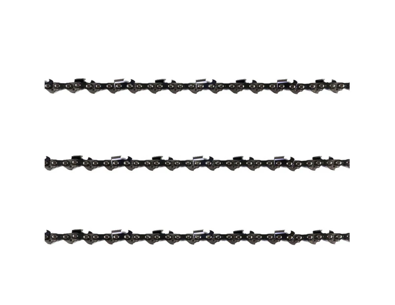 3x Chainsaw Semi Chisel Chain 3/8 063 101DL