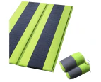 Double Size Self Inflating Mattress Bed Camping Sleeping Mat Air Bed Pad Green - Green