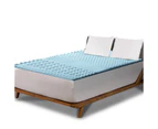 Queen Size Cool Gel Memory Foam Mattress Topper Bamboo Cover 5CM 7-Zone