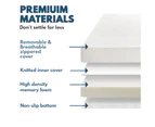 King Size Bed Memory Foam Mattress Topper Soft 8cm Thick High Density Foam