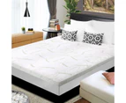 Queen Bed Memory Foam Mattress Topper Cool Gel Bamboo Cover 10CM High Density