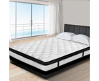 Single Size Thick Foam Mattress Bed Medium Firm 5 Zone Pocket Spring 31cm - Multicoloured