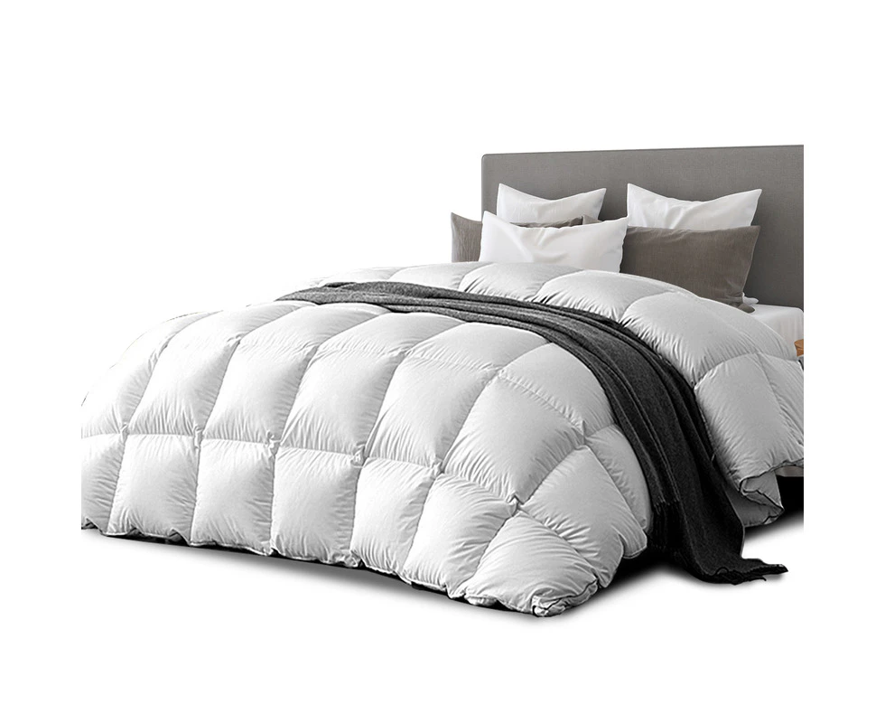 Super King Size Bedding Goose Down Feather Quilt Doona Duvet Winter 800GSM White