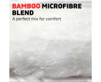 Super King Size Bedding Microfibre Bamboo Quilt Doona Duvet 700GSM Winter White - White