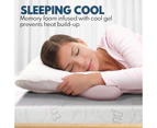 Queen Bed Memory Foam Mattress Topper Cool Gel Bamboo Cover 10CM High Density