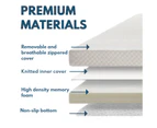 Single Size High-Density Memory Foam Mattress Topper 8cm Thick