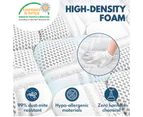 Single Mattress Size 7 Zone Euro Top Pocket Spring Medium Firm Foam 36CM - Multicoloured