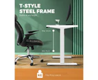 Oikiture Standing Desk 1.4m x 0.7m Height Adjustable Sit Stand Electric Motorised Office
