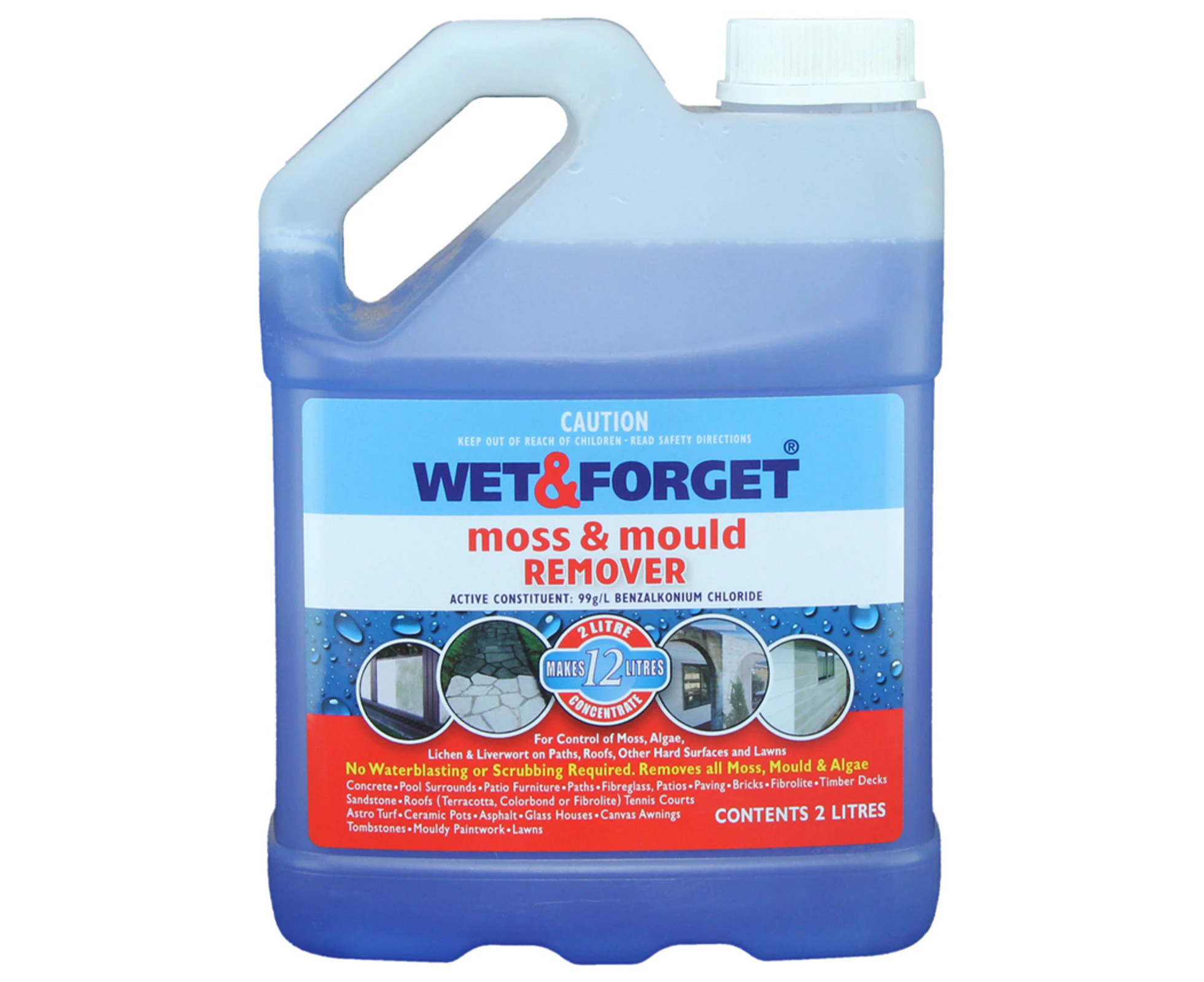 Wet & Forget 2L Moss & Mould Remover Concentrate