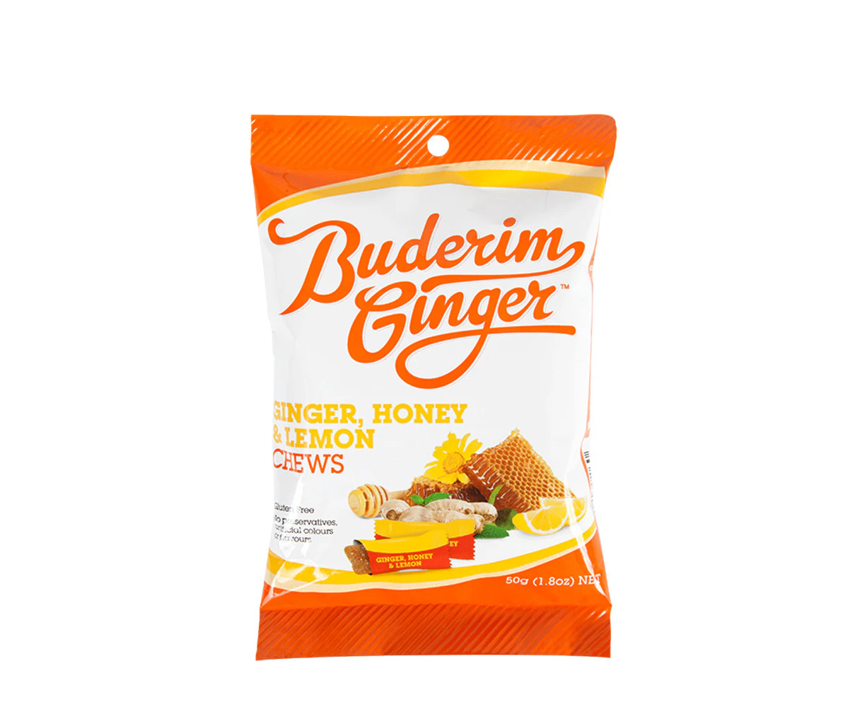 Ginger Honey & Lemon Chews 50g