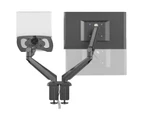 Vision Mounts VM-GM224U-D15 | Dual Monitor Stand Arm Mount with Tray Holder Adapter for Laptop