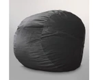The Wombat, Big Memory Foam Bean Bag Chair / Pod (120 x 120cm) (Charcoal) - Charcoal