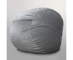 The Wombat, Big Memory Foam Bean Bag Chair / Pod (120 x 120cm) (Light Grey) - Light Grey