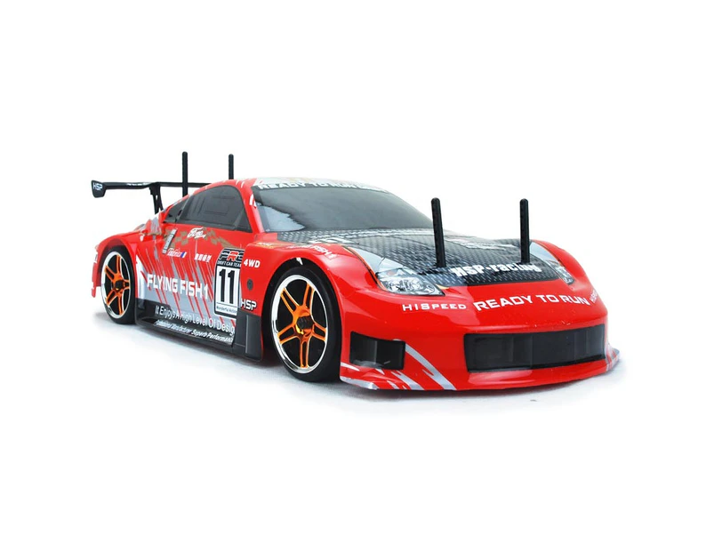 Hsp Remote Control 1/10 Brushless Motor On Road Drifting Rc Car Nissan 370Z Red