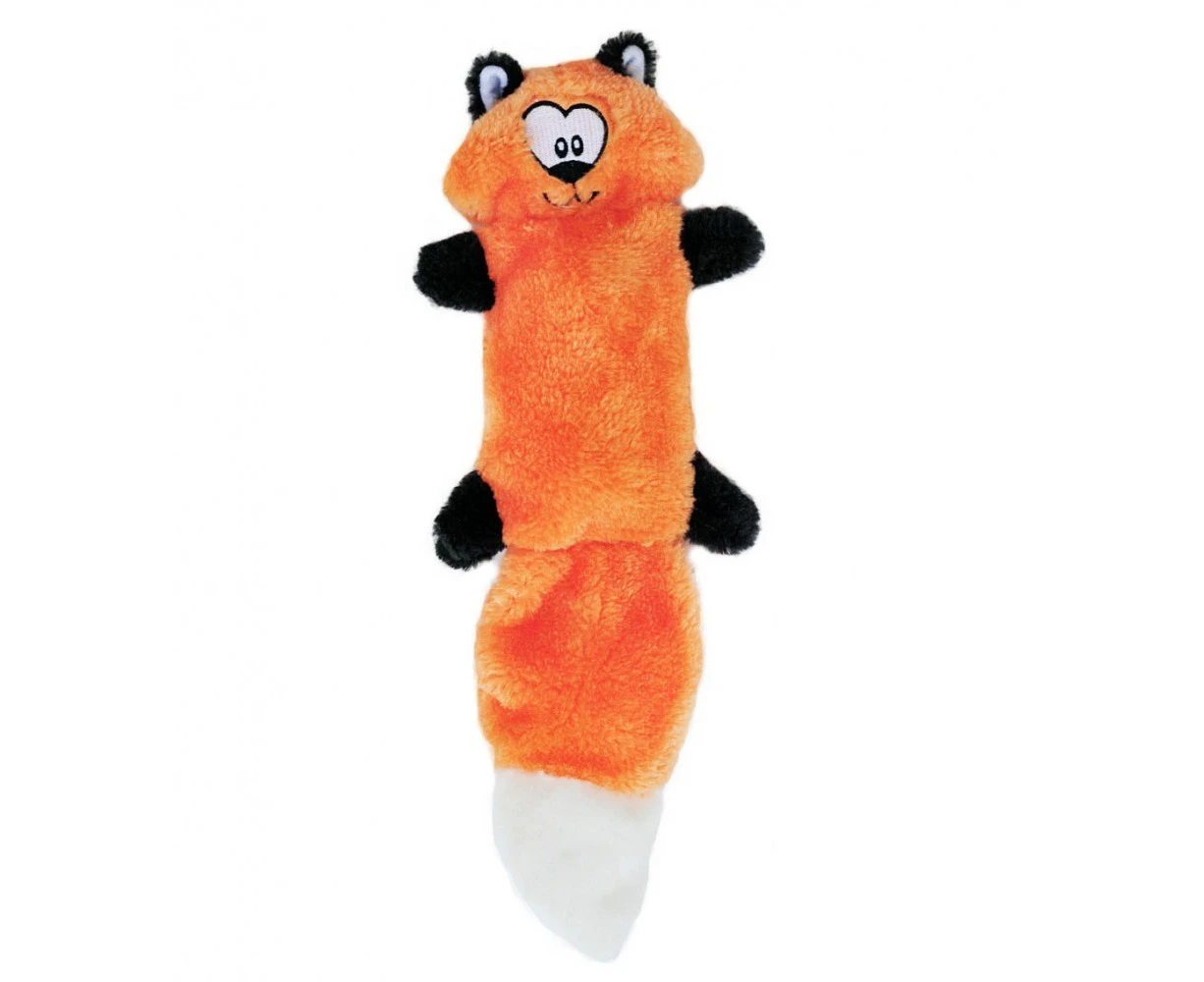 Zippy Paws Stuffing Free Squeaker Dog Toy - Zingy Fox