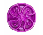 Outward Hound Mini Fun Feeder Interactive Slow Bowl for Dogs - Purple Flower