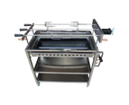 Cyprus Grill 2020 Extra Large BBQ Rotisserie with 2 x Variable Speed motors - EB-W02B